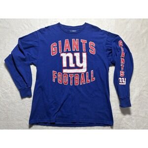 New York Giants Football Long Sleeve T Shirt Vintage NFL Official Mens Large